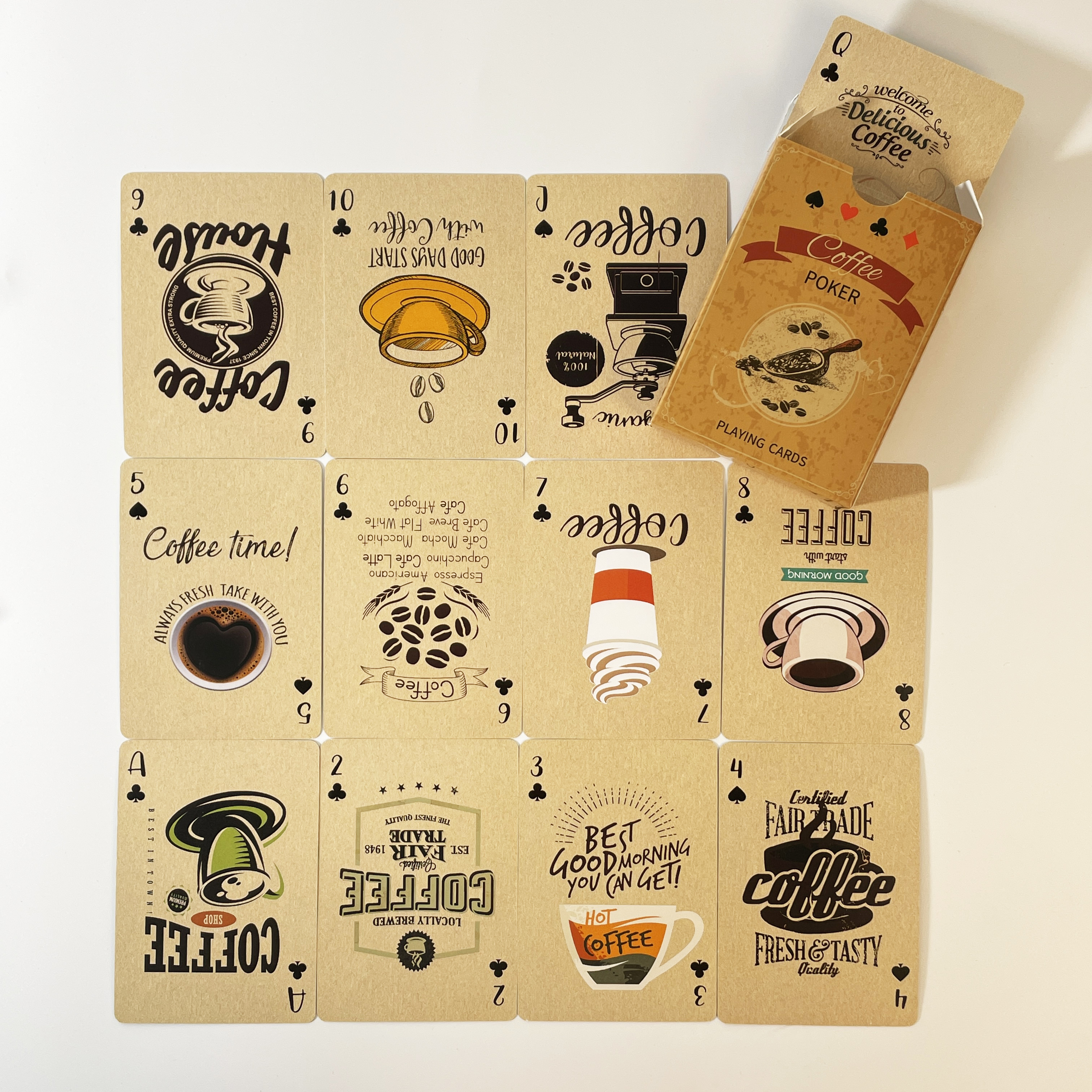 1Set Vintage Coffee bean Playi - Board Game Print recensione e prezzo